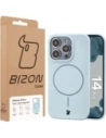Silikonowe etui z pierścieniem magnetycznym Bizon Soft Case Magnetic do Apple iPhone 14 Pro błękitne