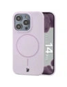 Silikonowe etui z pierścieniem magnetycznym Bizon Soft Case Magnetic do Apple iPhone 14 Pro jasnofioletowe