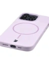 Silikonowe etui z pierścieniem magnetycznym Bizon Soft Case Magnetic do Apple iPhone 14 Pro jasnofioletowe