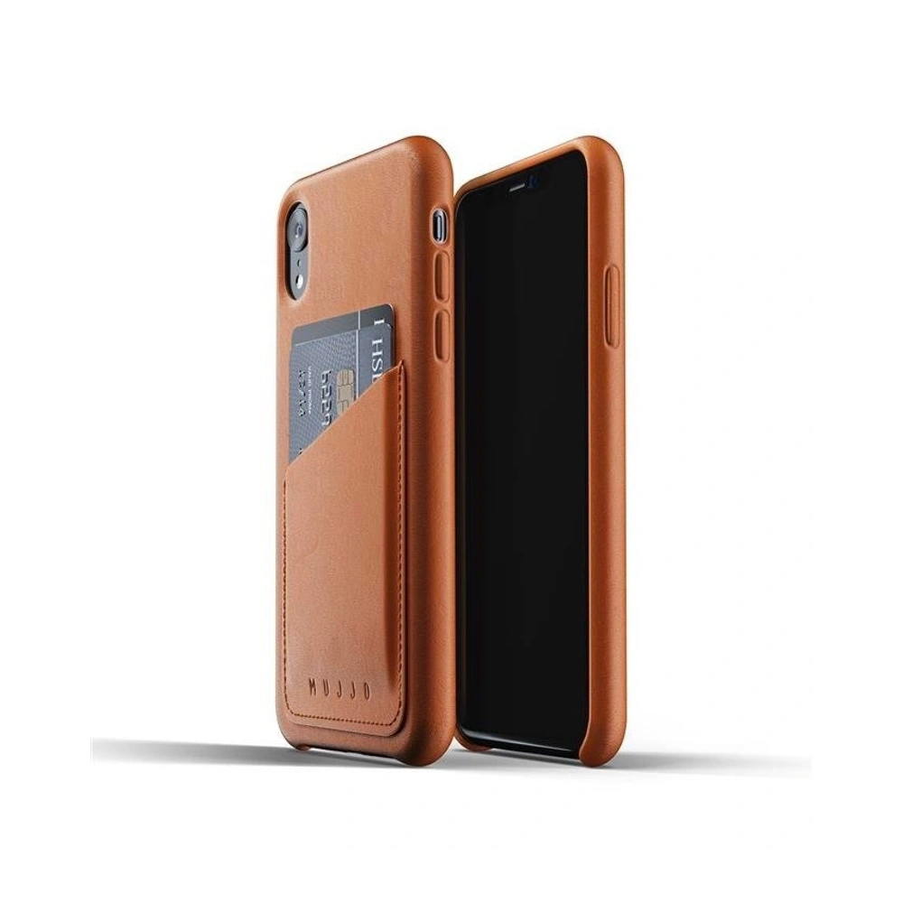 Hurtownia GSM - Etui Mujjo Full Leather Wallet Apple iPhone XR (brązowe) - MUJ016BR - {ean13} - Hurt