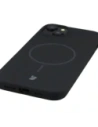Silikonowe etui z pierścieniem magnetycznym Bizon Soft Case Magnetic do Apple iPhone 15 Plus czarne