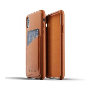 Mujjo Full Leather Wallet Apple iPhone XR (brown)