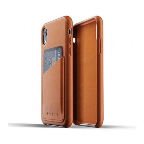 Etui Mujjo Full Leather Wallet Apple iPhone XR (brązowe)