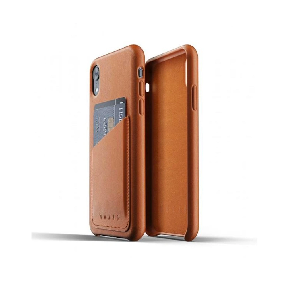 Hurtownia GSM - Etui Mujjo Full Leather Wallet Apple iPhone XR (brązowe) - MUJ016BR - {ean13} - Hurt