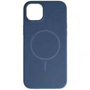 Silikonowe etui z pierścieniem magnetycznym Bizon Soft Case Magnetic do Apple iPhone 15 Plus granatowe