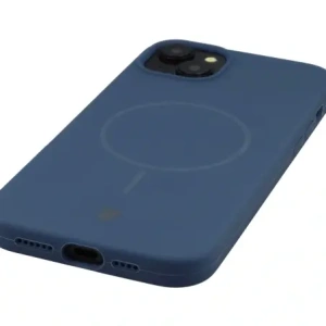 Silikonowe etui z pierścieniem magnetycznym Bizon Soft Case Magnetic do Apple iPhone 15 Plus granatowe