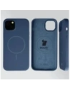 Silikonowe etui z pierścieniem magnetycznym Bizon Soft Case Magnetic do Apple iPhone 15 Plus granatowe