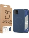 Silikonowe etui z pierścieniem magnetycznym Bizon Soft Case Magnetic do Apple iPhone 15 Plus granatowe