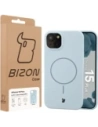 Silikonowe etui z pierścieniem magnetycznym Bizon Soft Case Magnetic do Apple iPhone 15 Plus błękitne