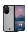Etui Bizon Case Angelo do Xiaomi POCO F7 przydymione z czarną ramką