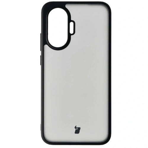 Etui Bizon Case Angelo do Xiaomi POCO F7 przydymione z czarną ramką