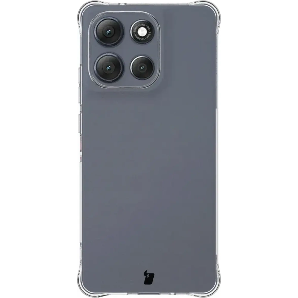 Elastyczne etui + 2x folia na ekran Bizon Case Clear Pack do Motorola Moto G86 Power 5G