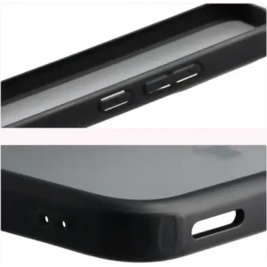 Etui Bizon Case Angelo do Xiaomi POCO F7 przydymione z czarną ramką