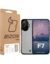 Etui Bizon Case Angelo do Xiaomi POCO F7 przydymione z czarną ramką