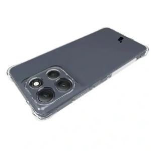 Elastyczne etui + 2x folia na ekran Bizon Case Clear Pack do Motorola Moto G86 Power 5G