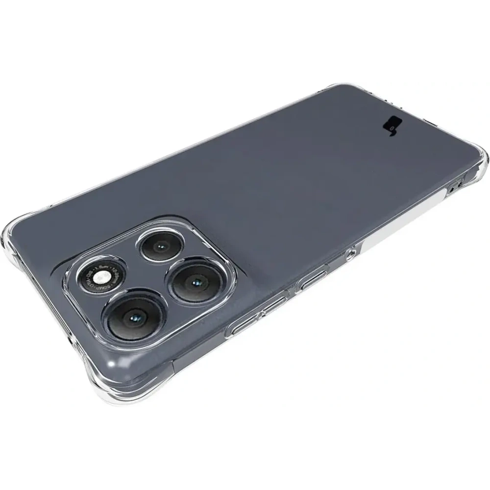 Elastyczne etui + 2x folia na ekran Bizon Case Clear Pack do Motorola Moto G86 Power 5G