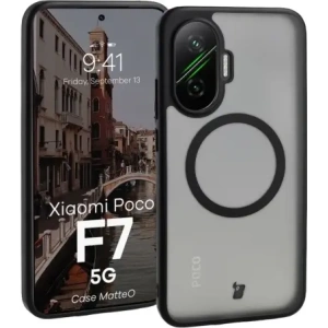 Bizon Case MatteO Magnetic Xiaomi POCO F7 füstös fekete
