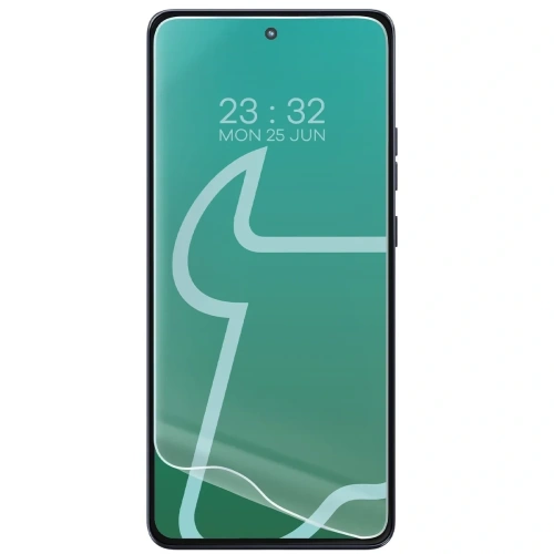 Elastyczne etui + 2x folia na ekran Bizon Case Clear Pack do Motorola Moto G86 Power 5G