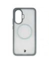 Etui z pierścieniem magnetycznym Bizon Case MatteO do Xiaomi POCO F7 przydymione-szare
