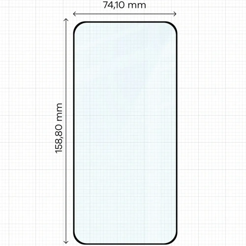 Szkło hartowane Bizon Glass Edge 2 do Xiaomi POCO F7 czarna ramka