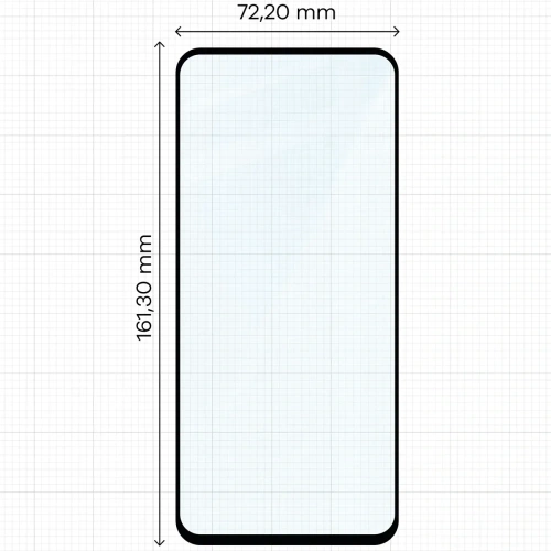 Szkło hartowane Bizon Glass Edge 2 do Realme C71 4G czarna ramka