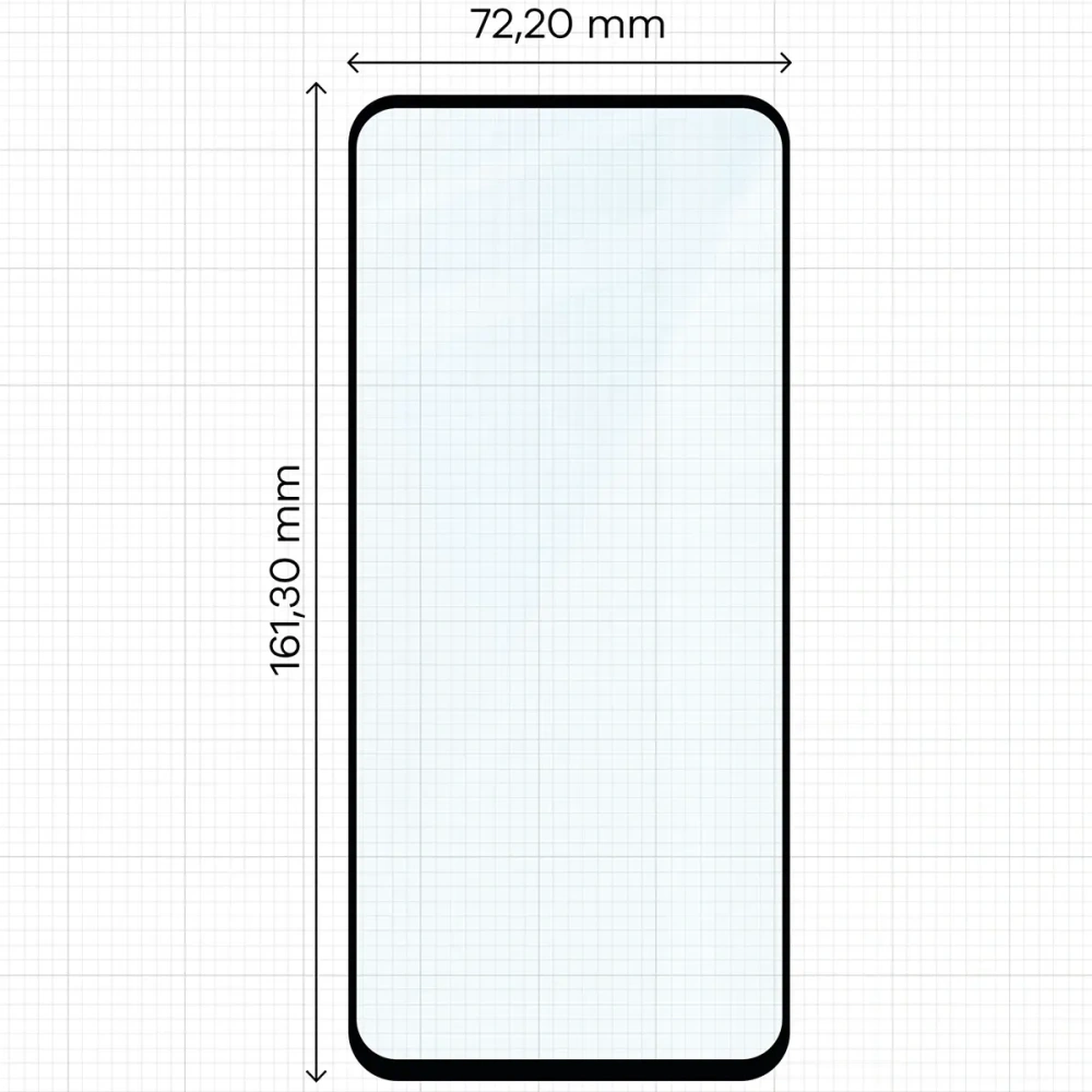 Szkło hartowane Bizon Glass Edge 2 do Realme C71 4G czarna ramka