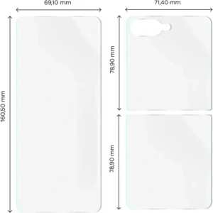 Folia hydrożelowa na tył i przód Bizon Glass Hydrogel Set do Samsung Galaxy Z Flip7