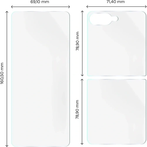 Folia hydrożelowa na tył i przód Bizon Glass Hydrogel Set do Samsung Galaxy Z Flip7