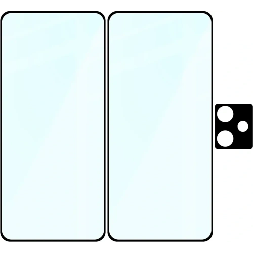 2x szkło na ekran + 1x szkło na aparat Bizon Edge 2 Pack do Realme GT 7 / 7T