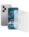 Elastyczne etui + 2x folia na ekran Bizon Case Clear Pack do Honor 400 Pro