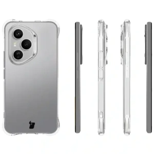 Elastyczne etui + 2x folia na ekran Bizon Case Clear Pack do Honor 400 Pro
