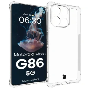 Elastyczne etui Bizon Case Salpa do Motorola Moto G86 5G przezroczyste