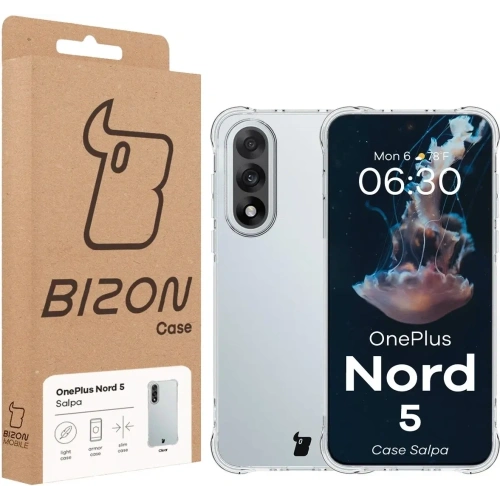 Elastyczne etui Bizon Case Salpa do OnePlus Nord 5 przezroczyste