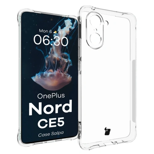 Elastyczne etui Bizon Case Salpa do OnePlus Nord CE5 5G przezroczyste