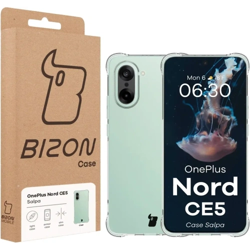 Elastyczne etui Bizon Case Salpa do OnePlus Nord CE5 5G przezroczyste