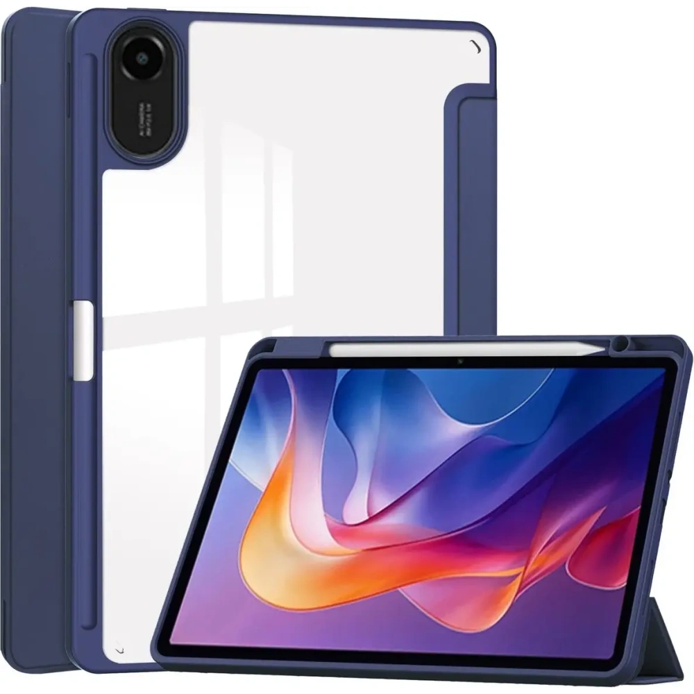 Etui z klapką Bizon Case Tab Clear Matt do Xiaomi Redmi Pad 2 granatowe