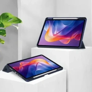 Etui z klapką Bizon Case Tab Clear Matt do Xiaomi Redmi Pad 2 granatowe