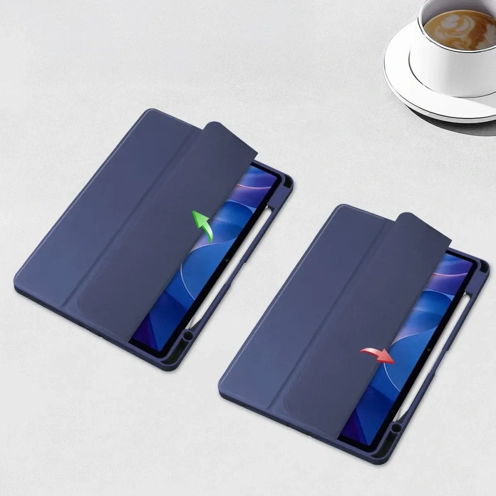 Etui z klapką Bizon Case Tab Clear Matt do Xiaomi Redmi Pad 2 granatowe