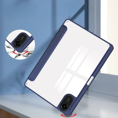 Etui z klapką Bizon Case Tab Clear Matt do Xiaomi Redmi Pad 2 granatowe