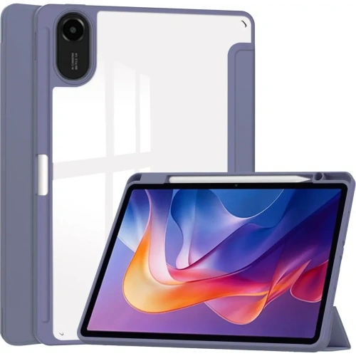 Etui z klapką Bizon Case Tab Clear Matt do Xiaomi Redmi Pad 2 lawendowe