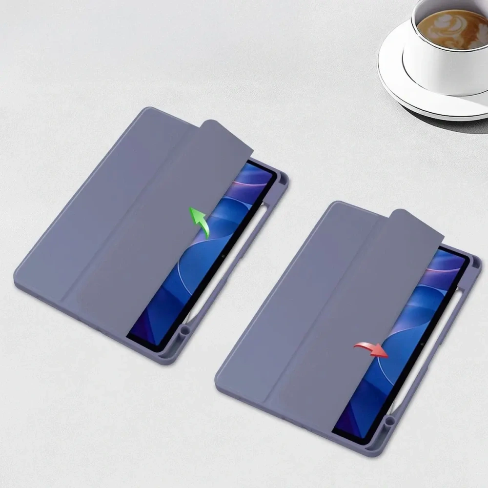 Etui z klapką Bizon Case Tab Clear Matt do Xiaomi Redmi Pad 2 lawendowe