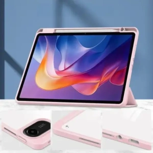 Etui z klapką Bizon Case Tab Clear Matt do Xiaomi Redmi Pad 2 różowe