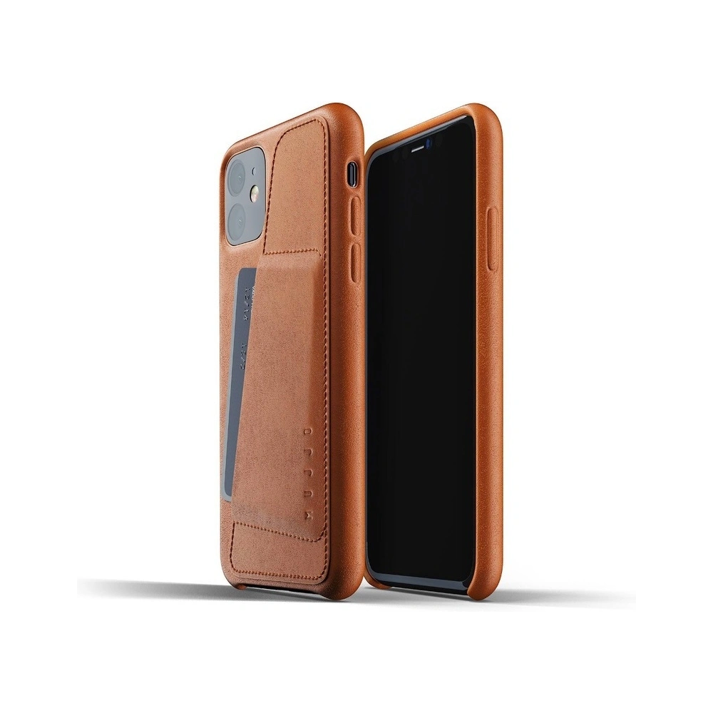Hurtownia GSM - Etui Mujjo Full Leather Wallet Case Apple iPhone 11 (brązowe) - MUJ020BR - {ean13} - Hurt