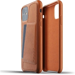 Mujjo Full Leather Wallet Case Apple iPhone 11 (brown)