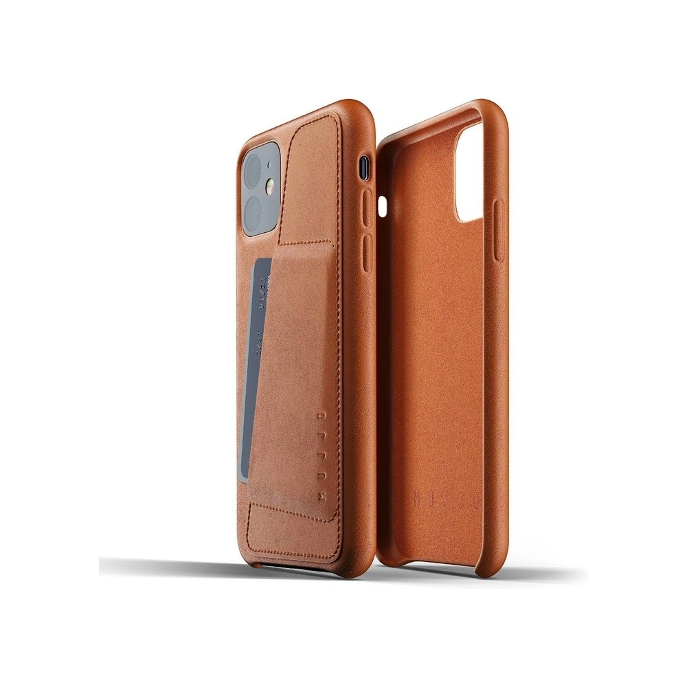 Hurtownia GSM - Etui Mujjo Full Leather Wallet Case Apple iPhone 11 (brązowe) - MUJ020BR - {ean13} - Hurt