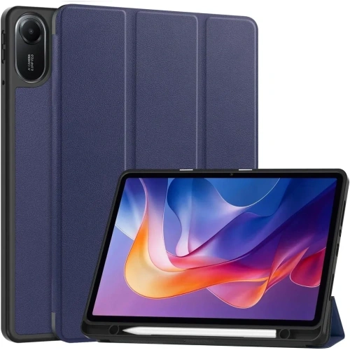 Etui z klapką Bizon Case Tab Lizard do Xiaomi Redmi Pad 2 granatowe