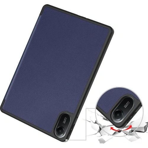 Etui z klapką Bizon Case Tab Lizard do Xiaomi Redmi Pad 2 granatowe