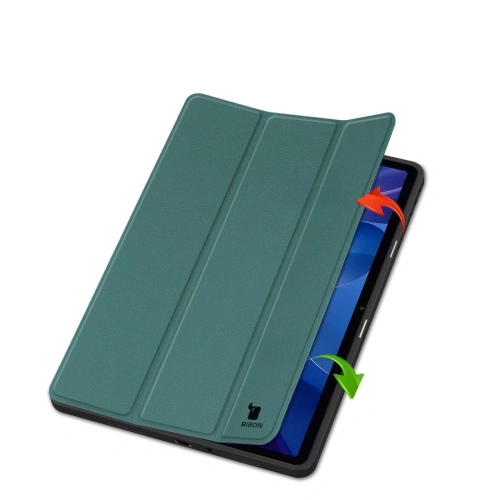Etui z klapką Bizon Case Tab Lizard do Xiaomi Redmi Pad 2 ciemnozielone