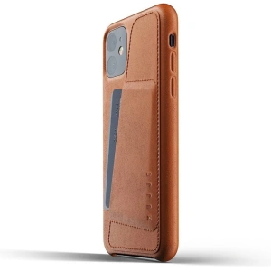 Mujjo Full Leather Wallet Case Apple iPhone 11 (brown)