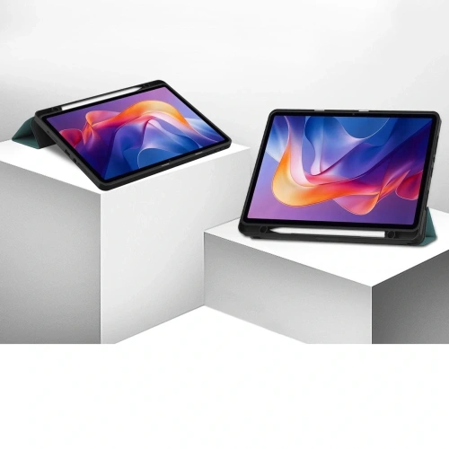 Etui z klapką Bizon Case Tab Lizard do Xiaomi Redmi Pad 2 ciemnozielone